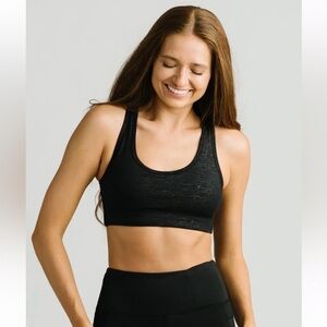 Zyia Black Bomber Bra Sz M